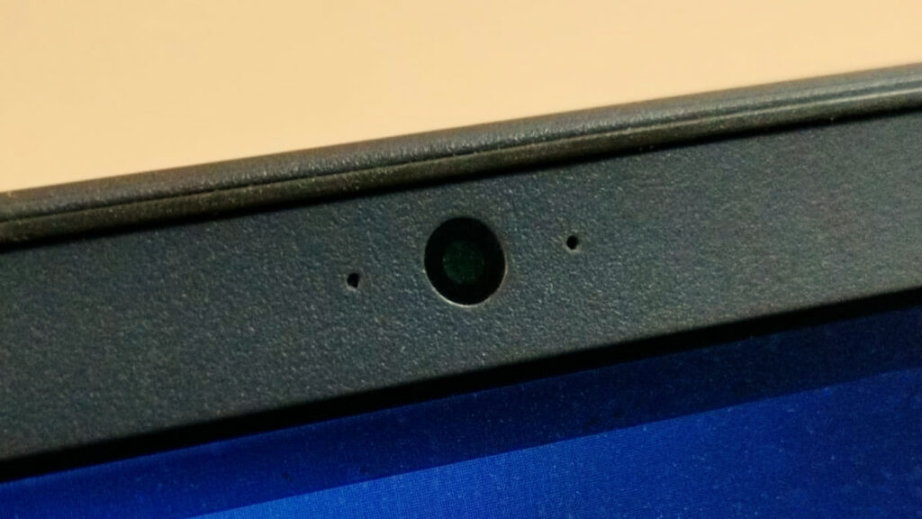 Foto de uma webcam interna de notebook